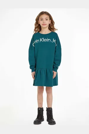 Calvin Klein Vestito di cotone bambina