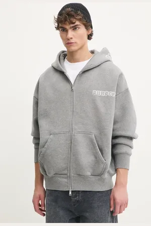 Purple Brand Felpa in cotone HWT FLEECE ZIP FRONT HOODY uomo colore con cappuccio P460-HHGG125