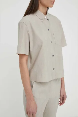 THEORY Camicia in lana colore