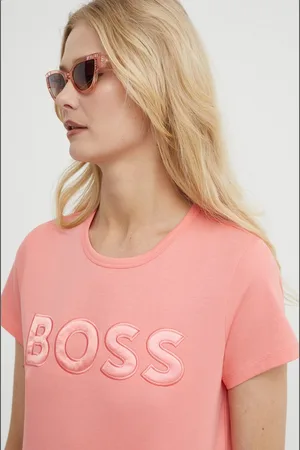 HUGO BOSS T-shirt in cotone donna colore violetto
