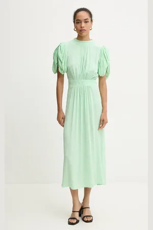 ROTATE Vestito Midi Puff Sleeve Dress colore 1127662981