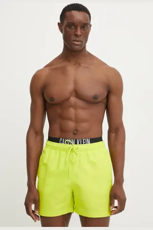 Calvin Klein Pantaloncini da bagno colore giallo KM0KM01093