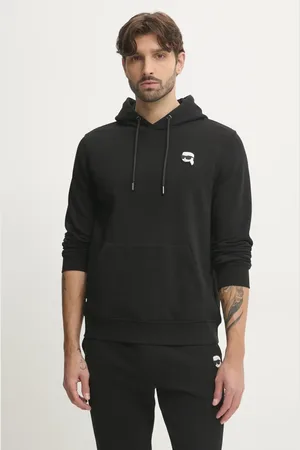 Karl Lagerfeld Felpa uomo colore con cappuccio con applicazione 500900.705711