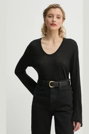By Malene Birger Longsleeve in misto lino AMALOU colore Q71621008Z
