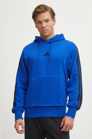 adidas Felpa Essentials uomo colore con cappuccio con applicazione JE6300