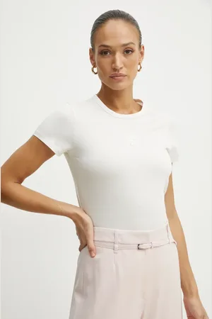 HUGO BOSS T-shirt in cotone donna colore bianco 50534800