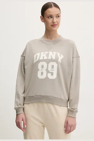 DKNY Felpa in cotone donna colore con applicazione DP5T1230