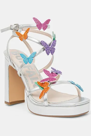 Buffalo Sandali June Mss Butterfly Glam colore 1291615-SLV