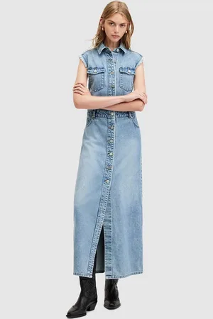 AllSaints Vestito di jeans BLAIR DENIM DRESS colore W183DA
