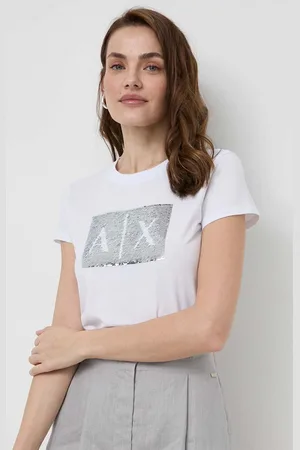 Armani Exchange T-shirt in cotone donna colore 8NYTDL YJ73Z