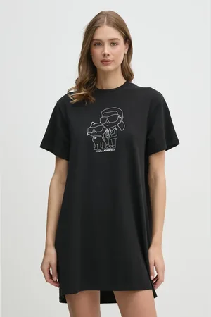 Karl Lagerfeld Camicia da notte di lana colore grigio
