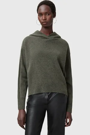 AllSaints Felpa di lana IRINA donna colore con cappuccio W070KC