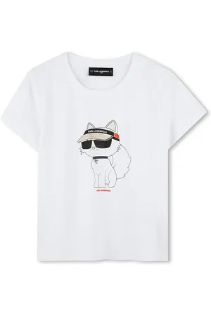 Karl Lagerfeld T-shirt in cotone per bambini colore Z30492