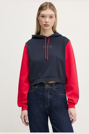 Pepe Jeans Felpa COLOUR BLOCK HOODY donna colore con cappuccio RL580007