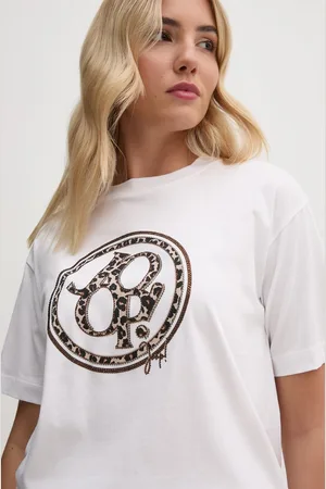JOOP! T-shirt in cotone donna colore beige