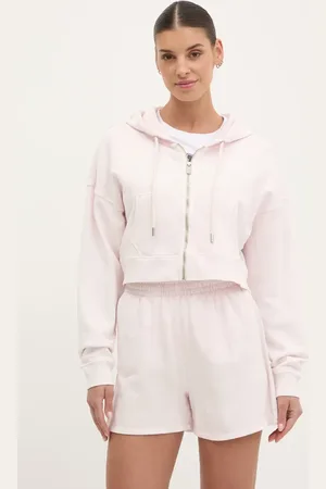 DKNY Felpa in cotone donna colore con cappuccio DP5J9578