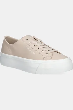 Calvin Klein Sneakers VULC FLATFORM LOW MG LTH colore rosa YW0YW01771