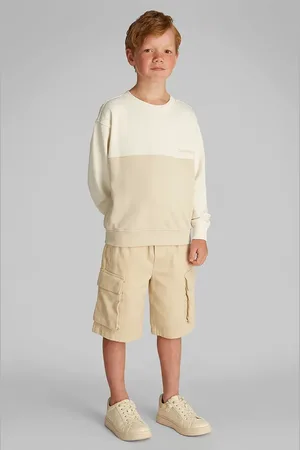 Calvin Klein Felpa in cotone bambino/a colore IB0IB02470