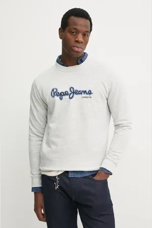 Pepe Jeans Felpa in cotone DORIAN CREW uomo colore PM582757