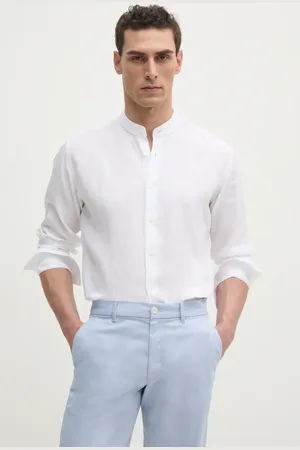 Karl Lagerfeld Camicia di lino uomo colore 552667.605035