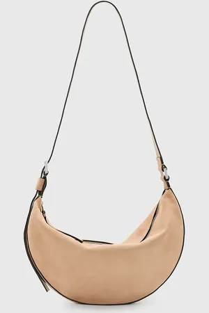 AllSaints Borsa in pelle scamosciata HALFMOON colore W098XC
