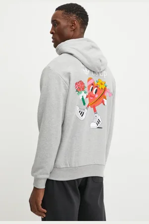 adidas Felpa in cotone MBN HOODIE uomo colore con cappuccio JP0979