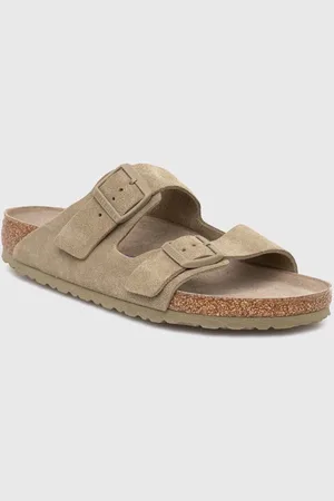Birkenstock Ciabatte slide in camoscio Arizona SFB donna colore 1019045