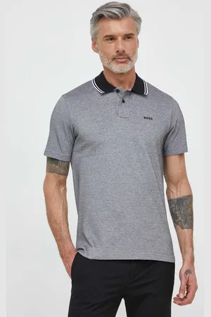HUGO BOSS Polo in cotone colore nero