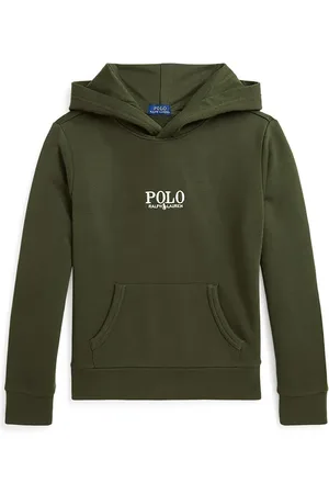 Ralph Lauren Felpa in cotone bambino/a colore con cappuccio con applicazione 323961255001