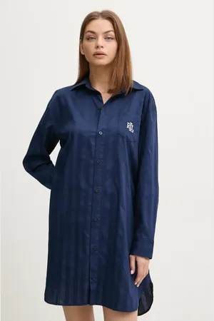 Ralph Lauren Camicia da notte di lana colore nero ILN32305