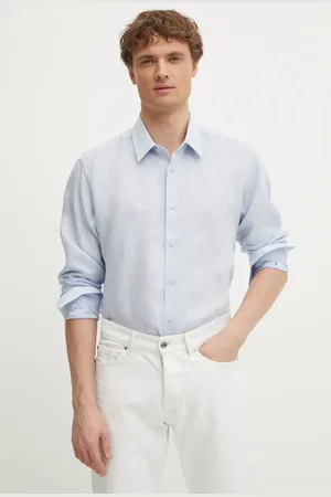 Karl Lagerfeld Camicia di lino uomo colore 552667.605000