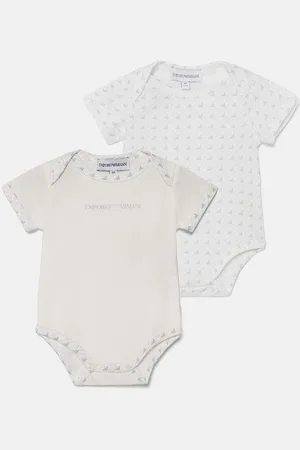 Emporio Armani Body di cotone neonato/a pacco da 2 EY000010 AF10913