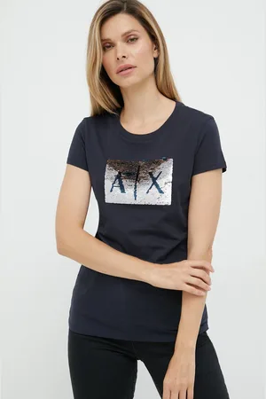 Armani Exchange T-shirt in cotone donna colore 8NYTDL YJ73Z