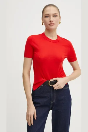 HUGO BOSS Maglione in lana donna colore blu navy 50492857