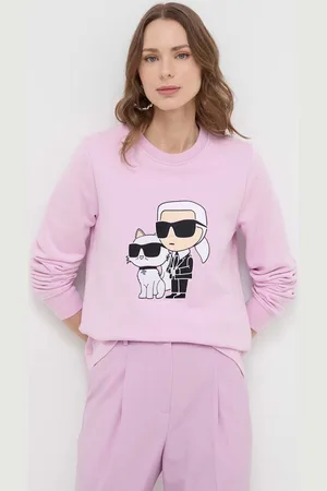 Karl Lagerfeld Felpa donna colore con applicazione