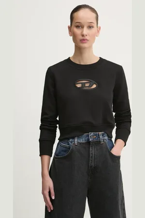 Diesel Felpa F-SLIMMY-OD SWEAT-SHIRT donna colore con applicazione A09931.0GRAC
