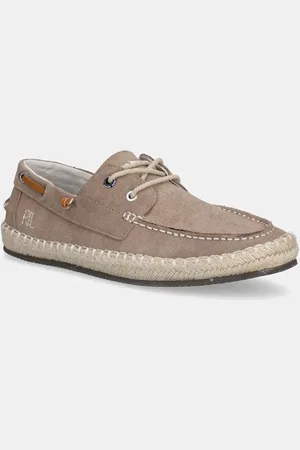 Pepe Jeans Espadrillas in pelle scamosciata TOURIST DECK colore PMS10335