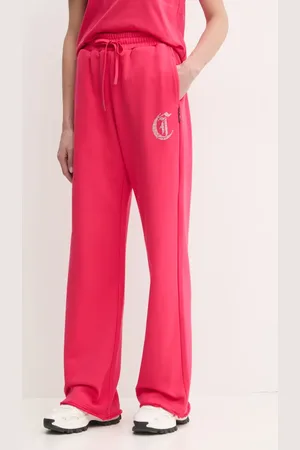 Roberto Cavalli Pantaloni della tuta di cotone donna colore con applicazione 78PAAE11 CF100