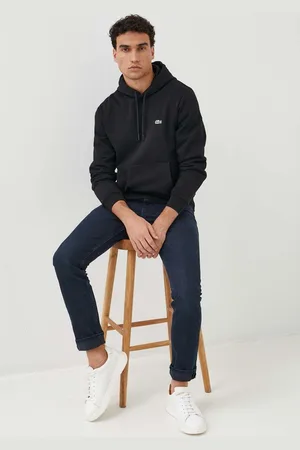 Lacoste Felpa colore con cappuccio