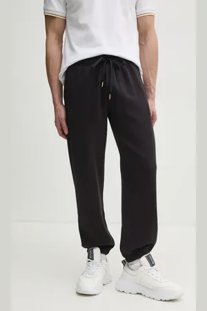 VERSACE Pantaloni della tuta di cotone uomo colore con applicazione 78GAAT08 CF01T
