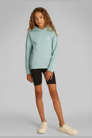 Calvin Klein Felpa in cotone bambino/a colore con cappuccio IU0IU00266