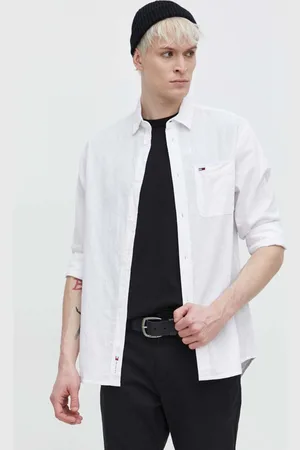 Tommy Hilfiger Camicia in lino misto colore