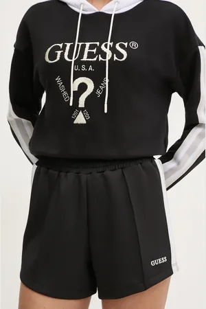 Guess Pantaloncini YARROW donna colore con applicazione V5GD14 KCRU2