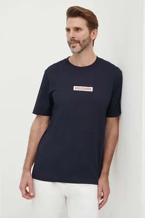 Tommy Hilfiger T-shirt in cotone uomo colore con applicazione MW0MW34373