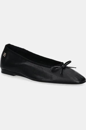 Tommy Hilfiger Ballerine in pelle BALLERINA SOFT LEATHER colore FW0FW08355