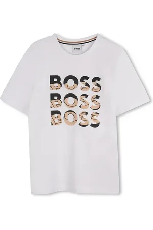 HUGO BOSS T-shirt in cotone per bambini colore J52038
