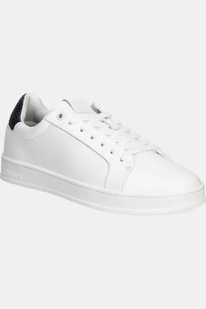 Calvin Klein Sneakers in pelle LOW TOP LACE UP WOVEN colore HM0HM01767