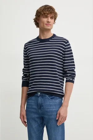 Pepe Jeans Maglione in misto lana NEW ANDRE STRIPES uomo colore PM702479