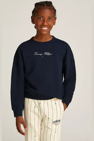 Tommy Hilfiger Felpa per bambini colore con applicazione KG0KG08317