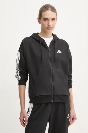 adidas Felpa Essentials donna colore con cappuccio con applicazione JE1283
